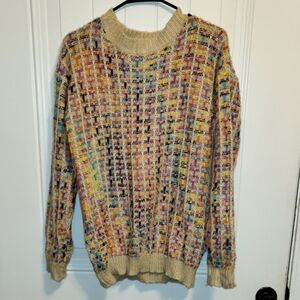 Multicolor Knit Women's Sweater